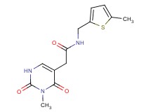 2-(3-methyl-2,4-dioxo-1,2,3,4-tetrahydropyrimidin-5-yl)-N-[(5-methyl-2-thienyl)methyl]acetamide