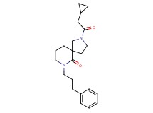 2-(cyclopropylacetyl)-7-(3-phenylpropyl)-2,7-diazaspiro[4.5]decan-6-one