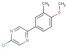 2-chloro-5-(4-methoxy-3-methylphenyl)pyrazine