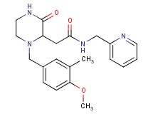 2-[1-(4-methoxy-3-methylbenzyl)-3-oxo-2-piperazinyl]-N-(2-pyridinylmethyl)acetamide