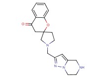 1'-(4,5,6,7-tetrahydropyrazolo[1,5-a]pyrazin-2-ylmethyl)spiro[chromene-2,3'-pyrrolidin]-4(3H)-one dihydrochloride