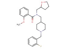 N-{[1-(2-fluorobenzyl)-4-piperidinyl]methyl}-2-methoxy-N-(tetrahydro-2-furanylmethyl)benzamide