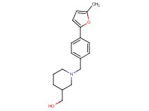 {1-[4-(5-methyl-2-furyl)benzyl]piperidin-3-yl}methanol
