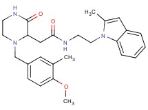 2-[1-(4-methoxy-3-methylbenzyl)-3-oxo-2-piperazinyl]-N-[2-(2-methyl-1H-indol-1-yl)ethyl]acetamide