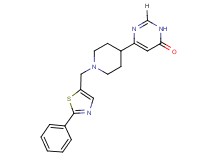 6-{1-[(2-phenyl-1,3-thiazol-5-yl)methyl]piperidin-4-yl}pyrimidin-4(3H)-one
