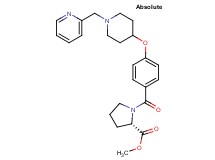 methyl 1-(4-{[1-(2-pyridinylmethyl)-4-piperidinyl]oxy}benzoyl)-L-prolinate