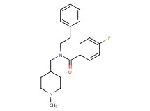 4-fluoro-N-[(1-methyl-4-piperidinyl)methyl]-N-(2-phenylethyl)benzamide