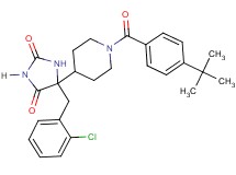 5-[1-(4-tert-butylbenzoyl)-4-piperidinyl]-5-(2-chlorobenzyl)-2,4-imidazolidinedione