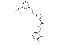N-(2,3-difluorobenzyl)-5-{[3-(trifluoromethyl)phenoxy]methyl}-3-isoxazolecarboxamide