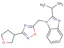 2-isopropyl-1-{[3-(tetrahydrofuran-3-yl)-1,2,4-oxadiazol-5-yl]methyl}-1H-benzimidazole