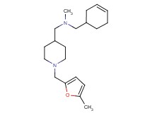 (3-cyclohexen-1-ylmethyl)methyl({1-[(5-methyl-2-furyl)methyl]-4-piperidinyl}methyl)amine