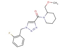 1-{[1-(2-fluorobenzyl)-1H-1,2,3-triazol-4-yl]carbonyl}-2-(methoxymethyl)piperidine