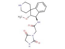 2-(2,5-dioxo-1-imidazolidinyl)-N-[rel-(2R,3R)-2-methoxy-2,3-dihydrospiro[indene-1,4'-piperidin]-3-yl]acetamide hydrochloride