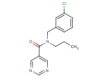 N-(3-chlorobenzyl)-N-propylpyrimidine-5-carboxamide