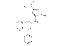 3-isopropyl-1-methyl-N-(2-phenylethyl)-N-(3-pyridinylmethyl)-1H-pyrazole-5-carboxamide