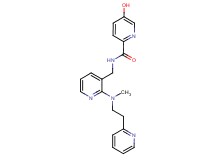 5-hydroxy-N-({2-[methyl(2-pyridin-2-ylethyl)amino]pyridin-3-yl}methyl)pyridine-2-carboxamide