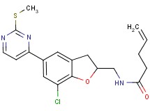 N-({7-chloro-5-[2-(methylthio)-4-pyrimidinyl]-2,3-dihydro-1-benzofuran-2-yl}methyl)-4-pentenamide