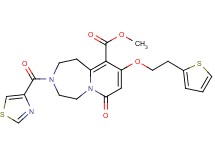 methyl 7-oxo-3-(1,3-thiazol-4-ylcarbonyl)-9-[2-(2-thienyl)ethoxy]-1,2,3,4,5,7-hexahydropyrido[1,2-d][1,4]diazepine-10-carboxylate