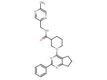 N-[(5-methyl-2-pyrazinyl)methyl]-1-(2-phenyl-6,7-dihydro-5H-cyclopenta[d]pyrimidin-4-yl)-3-piperidinecarboxamide