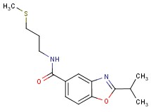 2-isopropyl-N-[3-(methylthio)propyl]-1,3-benzoxazole-5-carboxamide