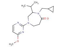 4-(cyclopropylmethyl)-3-isopropyl-1-(4-methoxypyrimidin-2-yl)-1,4-diazepan-5-one