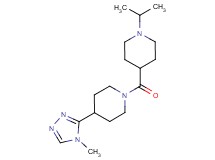 1-isopropyl-4-{[4-(4-methyl-4H-1,2,4-triazol-3-yl)-1-piperidinyl]carbonyl}piperidine