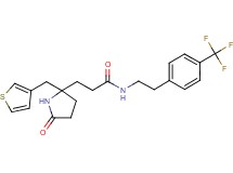 3-[5-oxo-2-(3-thienylmethyl)-2-pyrrolidinyl]-N-{2-[4-(trifluoromethyl)phenyl]ethyl}propanamide