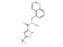 N-methyl-N-(5-quinolinylmethyl)-3-(trifluoromethyl)-1H-pyrazole-5-carboxamide