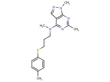 N,1,6-trimethyl-N-{3-[(4-methylphenyl)thio]propyl}-1H-pyrazolo[3,4-d]pyrimidin-4-amine