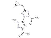 3-(cyclopropylmethyl)-1-isopropyl-5-(3-isopropyl-1-methyl-1H-pyrazol-5-yl)-1H-1,2,4-triazole