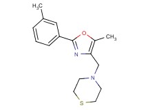 4-{[5-methyl-2-(3-methylphenyl)-1,3-oxazol-4-yl]methyl}thiomorpholine