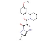 6-{[2-(3-methoxyphenyl)-1-piperidinyl]carbonyl}-2-methylpyrazolo[1,5-a]pyrimidin-7(4H)-one