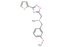 (3-methoxybenzyl)methyl{[3-(2-thienyl)-1,2,4-oxadiazol-5-yl]methyl}amine