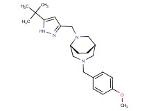 (1S*,5R*)-6-[(5-tert-butyl-1H-pyrazol-3-yl)methyl]-3-(4-methoxybenzyl)-3,6-diazabicyclo[3.2.2]nonane