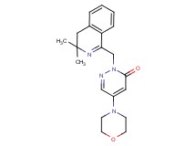 2-[(3,3-dimethyl-3,4-dihydro-1-isoquinolinyl)methyl]-5-(4-morpholinyl)-3(2H)-pyridazinone