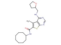 N-cyclooctyl-5-methyl-4-[(tetrahydro-2-furanylmethyl)amino]thieno[2,3-d]pyrimidine-6-carboxamide
