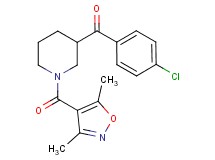 (4-chlorophenyl){1-[(3,5-dimethyl-4-isoxazolyl)carbonyl]-3-piperidinyl}methanone