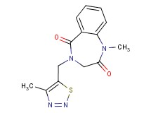 1-methyl-4-[(4-methyl-1,2,3-thiadiazol-5-yl)methyl]-3,4-dihydro-1H-1,4-benzodiazepine-2,5-dione