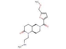 rel-(4aS,8aR)-6-[5-(methoxymethyl)-2-furoyl]-1-[2-(methylamino)ethyl]octahydro-1,6-naphthyridin-2(1H)-one hydrochloride