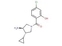 2-{[(3R*,4S*)-3-amino-4-cyclopropylpyrrolidin-1-yl]carbonyl}-5-chlorophenol
