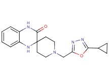 1-[(5-cyclopropyl-1,3,4-oxadiazol-2-yl)methyl]-1',4'-dihydro-3'H-spiro[piperidine-4,2'-quinoxalin]-3'-one