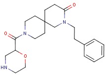 9-(morpholin-2-ylcarbonyl)-2-(2-phenylethyl)-2,9-diazaspiro[5.5]undecan-3-one