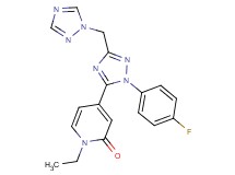 1-ethyl-4-[1-(4-fluorophenyl)-3-(1H-1,2,4-triazol-1-ylmethyl)-1H-1,2,4-triazol-5-yl]pyridin-2(1H)-one