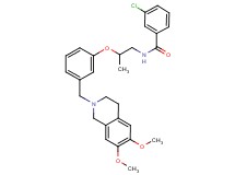3-chloro-N-(2-{3-[(6,7-dimethoxy-3,4-dihydro-2(1H)-isoquinolinyl)methyl]phenoxy}propyl)benzamide