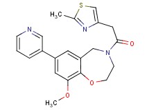 9-methoxy-4-[(2-methyl-1,3-thiazol-4-yl)acetyl]-7-(3-pyridinyl)-2,3,4,5-tetrahydro-1,4-benzoxazepine