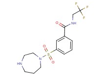 3-(1,4-diazepan-1-ylsulfonyl)-N-(2,2,2-trifluoroethyl)benzamide