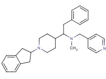 1-[1-(2,3-dihydro-1H-inden-2-yl)-4-piperidinyl]-N-methyl-2-phenyl-N-(4-pyridinylmethyl)ethanamine