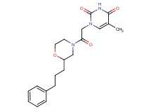 5-methyl-1-{2-oxo-2-[2-(3-phenylpropyl)-4-morpholinyl]ethyl}-2,4(1H,3H)-pyrimidinedione