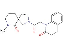 1-[2-(7-methyl-6-oxo-2,7-diazaspiro[4.5]dec-2-yl)-2-oxoethyl]-3,4-dihydroquinolin-2(1H)-one