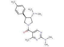 5-{[(3S*,4R*)-3-(dimethylamino)-4-(4-methylphenyl)pyrrolidin-1-yl]carbonyl}-N,N,4-trimethylpyrimidin-2-amine